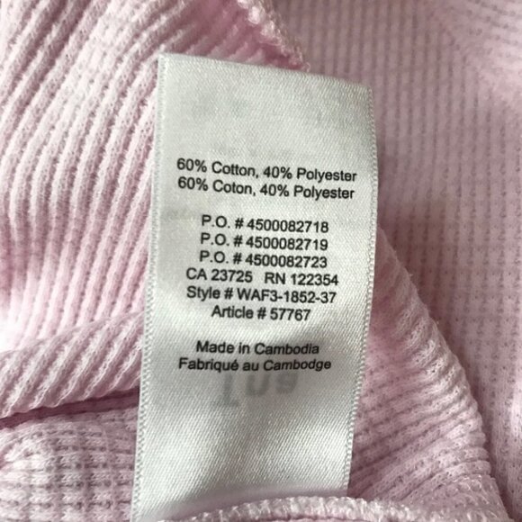 Aritzia TNA Andrews Waffle Long-sleeve Thermal crew-neck, long-sleeve shirt S - Picture 8 of 8